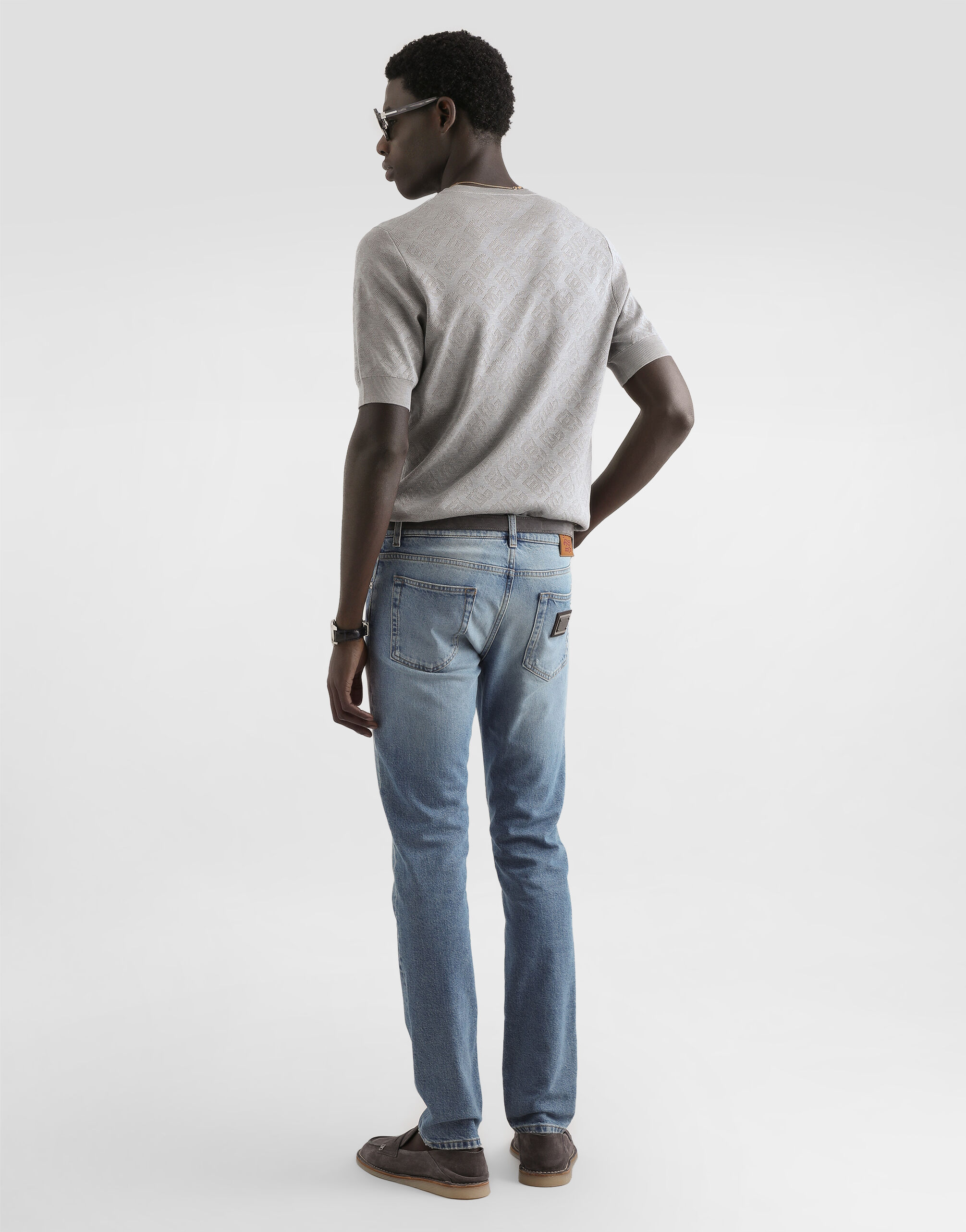 Denim trousers in Multicolor for Men | Dolce&Gabbana® US