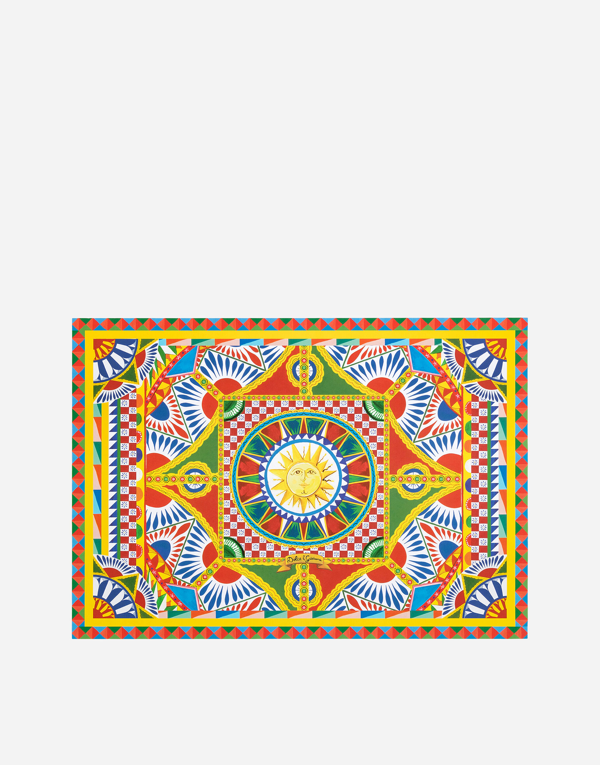Multicolor Set of 36 Paper Placemats | Dolce&Gabbana®