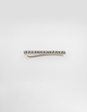Dolce & Gabbana Pince à cravate en métal et strass Argent WTR1I1W1111