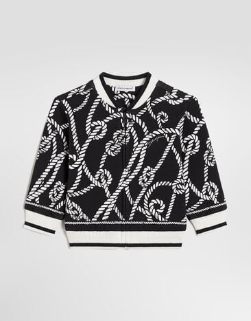 Dolce & Gabbana Marina-print jersey sweatshirt Multicolor L1JWOHII7LO