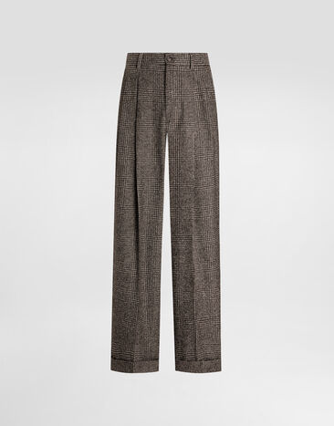 Dolce & Gabbana Alpaca blend glen plaid trousers Multicolor GP16OTFQMKD