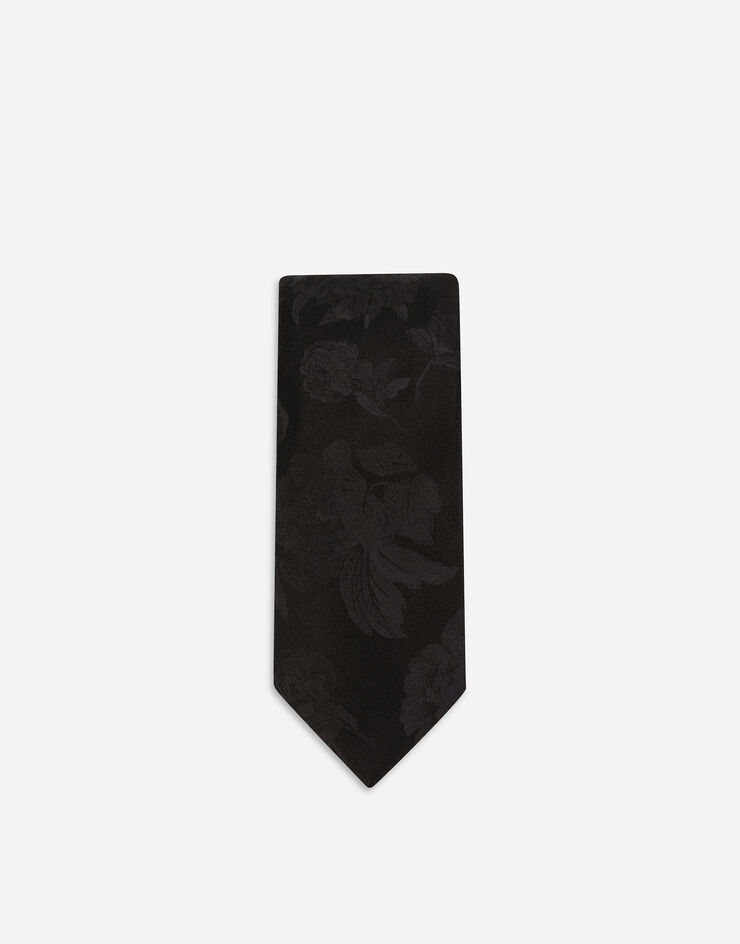 Dolce & Gabbana Floral silk jacquard tie Multicolor GT147EG0JRD