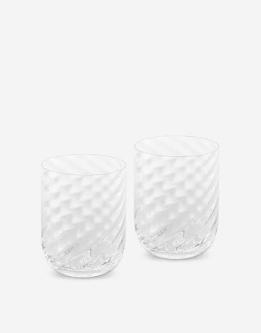 Dolce & Gabbana Conjunto 2 vasos de agua de vidrio de Murano Multicolor TCE001TCA97