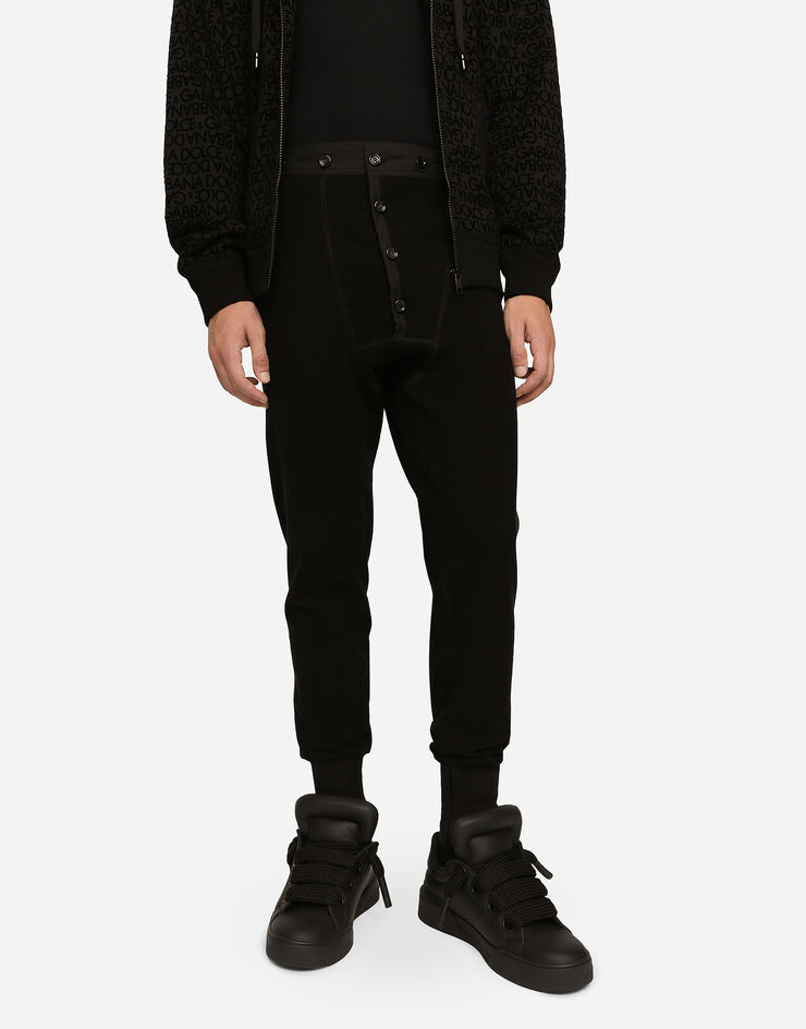 Dolce&Gabbana Cotton jogging pants Black GZ4DATG7KZ2