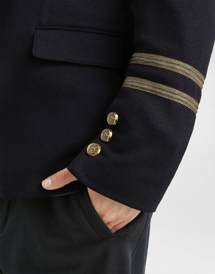 Dolce & Gabbana Wool frock coat Dolce & Gabbana Wool frock coat Blue G2WP5THU2B9