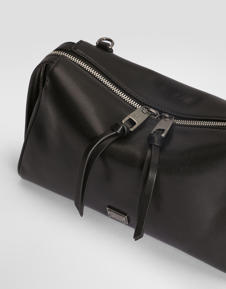 Dolce & Gabbana Vittoria tempesta calfskin shoulder bag Dolce & Gabbana Vittoria tempesta calfskin shoulder bag Black BM2049AU994