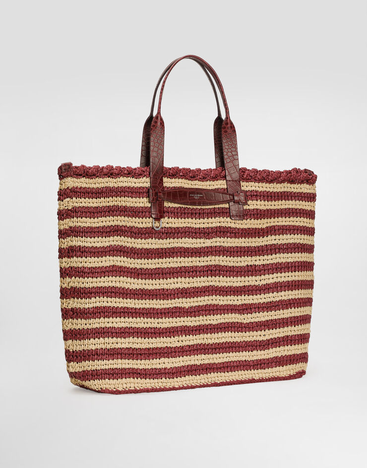 Dolce & Gabbana Bolso shopper de rafia Multicolor BM2453A9U63