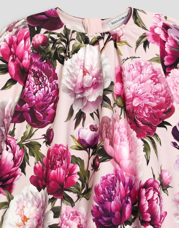 Dolce & Gabbana Peony-print interlock dress Dolce & Gabbana Peony-print interlock dress Multicolor L2JD9GG7Q0D