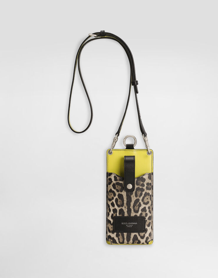 Dolce & Gabbana Dauphine calfskin cellphone case Print BP3345A6N68