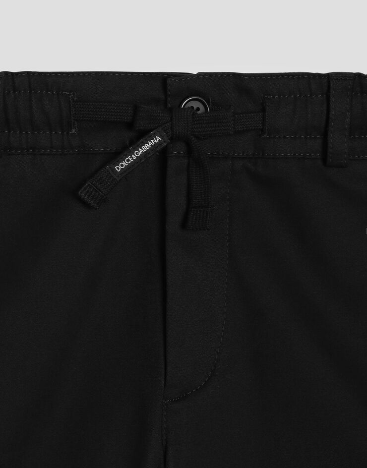Dolce & Gabbana Gabardine cargo trousers Black L45P22FUFJH