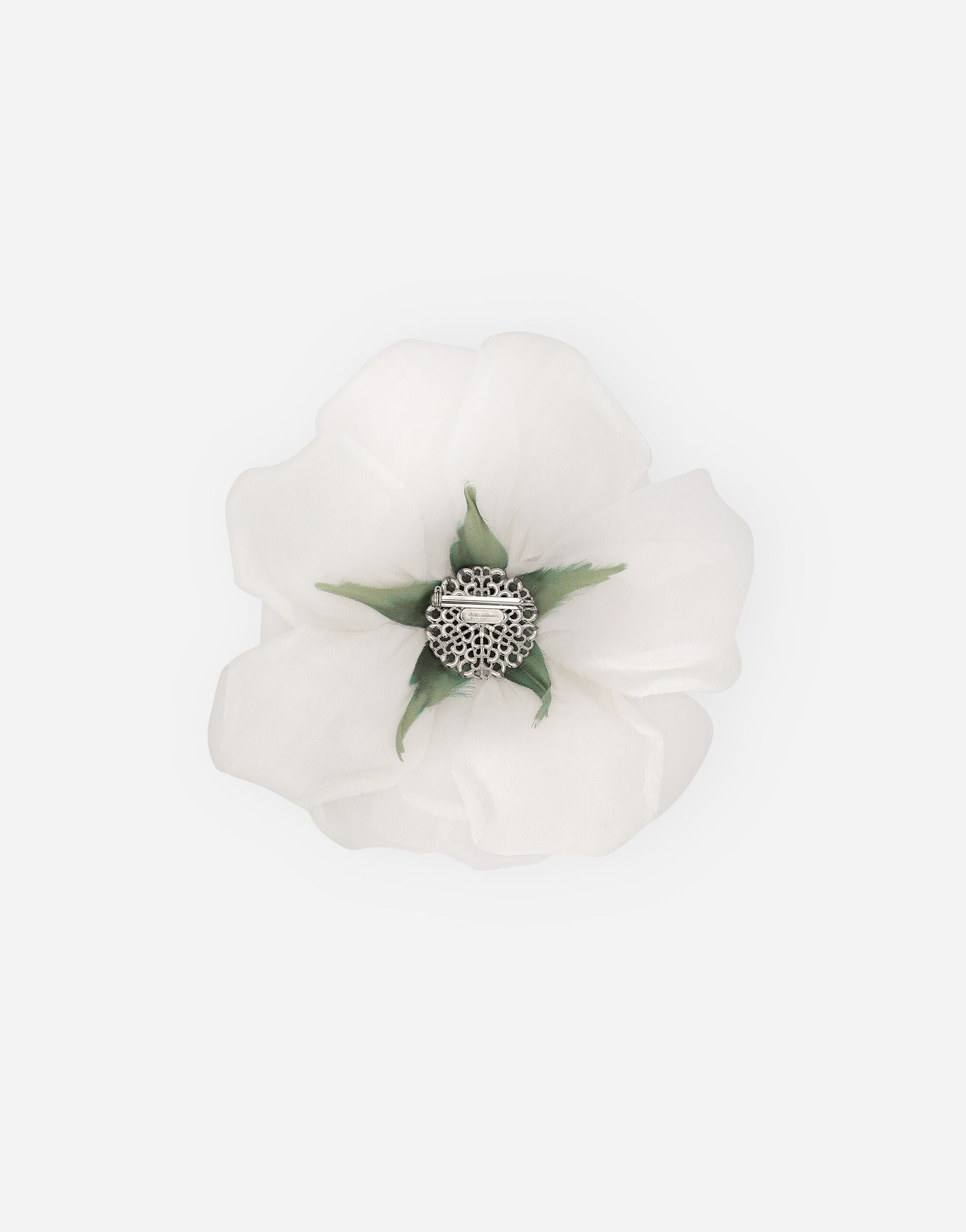 【DOLCE & GABBANA】 ブローチ Floral silk brooch in White for Men | Dolce&Gabbana®