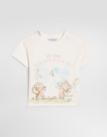 Dolce & Gabbana Jersey t-shirt with logo  L1JTEYG7P8K