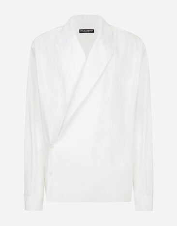 Dolce & Gabbana Camisa oversize de algodón Blanco G5LI3TFU5T9