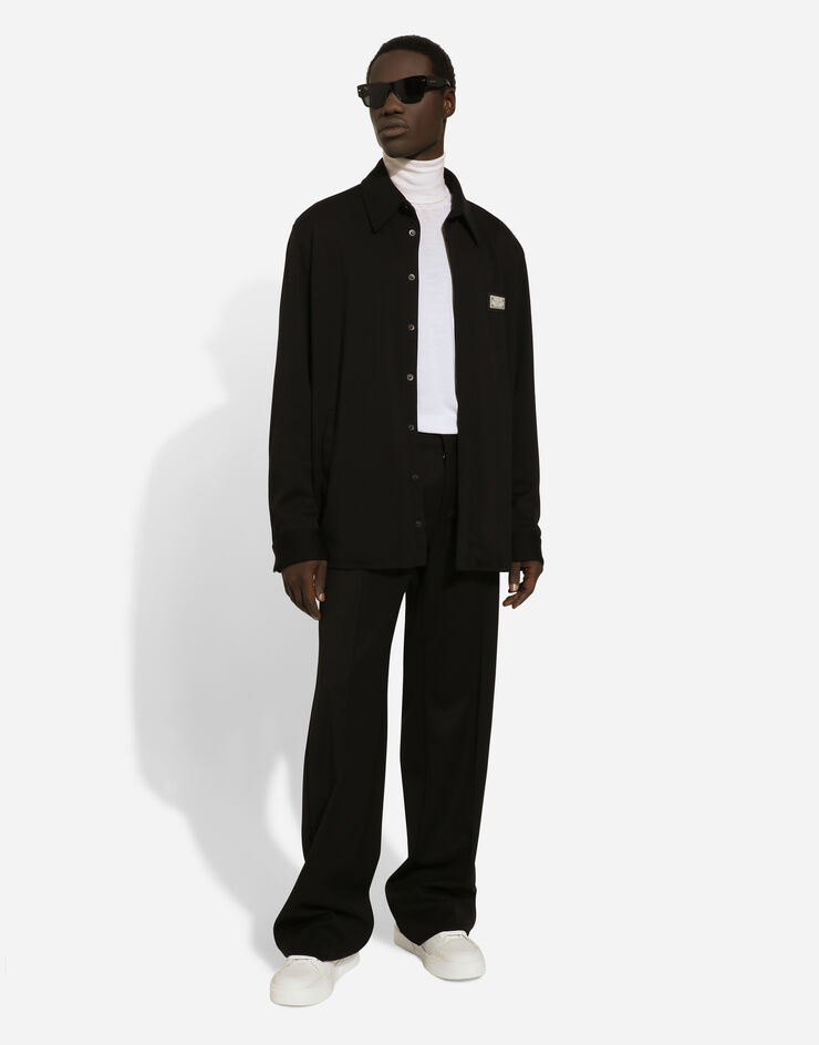 Dolce & Gabbana Technical fabric shirt with tag Nero G5LQ3TGH487