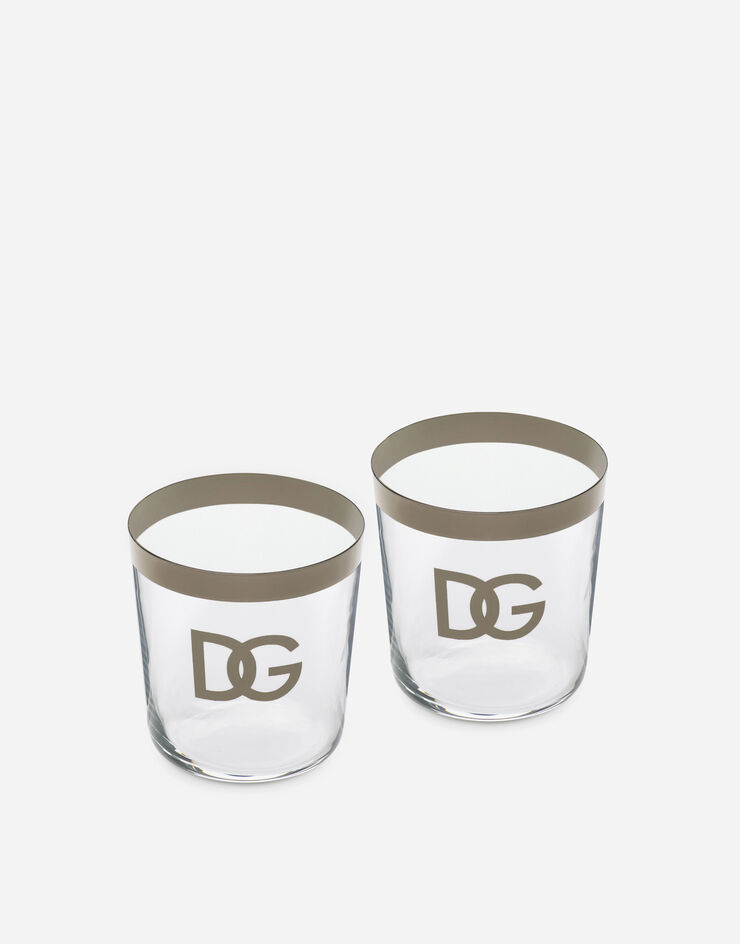 Dolce & Gabbana Conjunto de 2 vasos de agua Multicolor TCBS02TCAGE