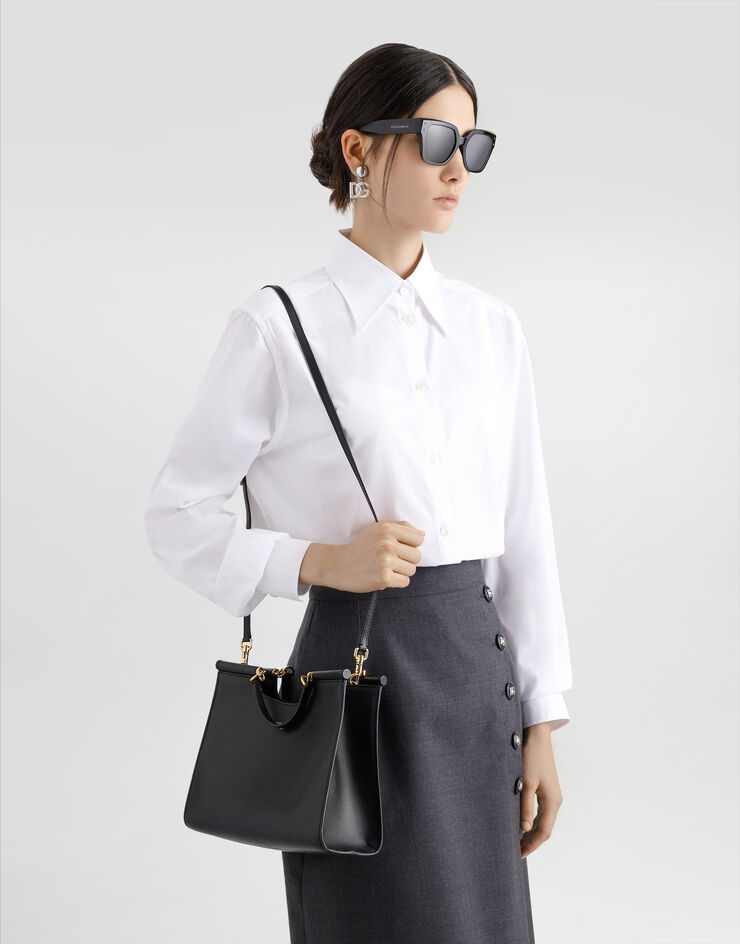 Dolce & Gabbana Shopper Sicily klein Schwarz BB7728B7321