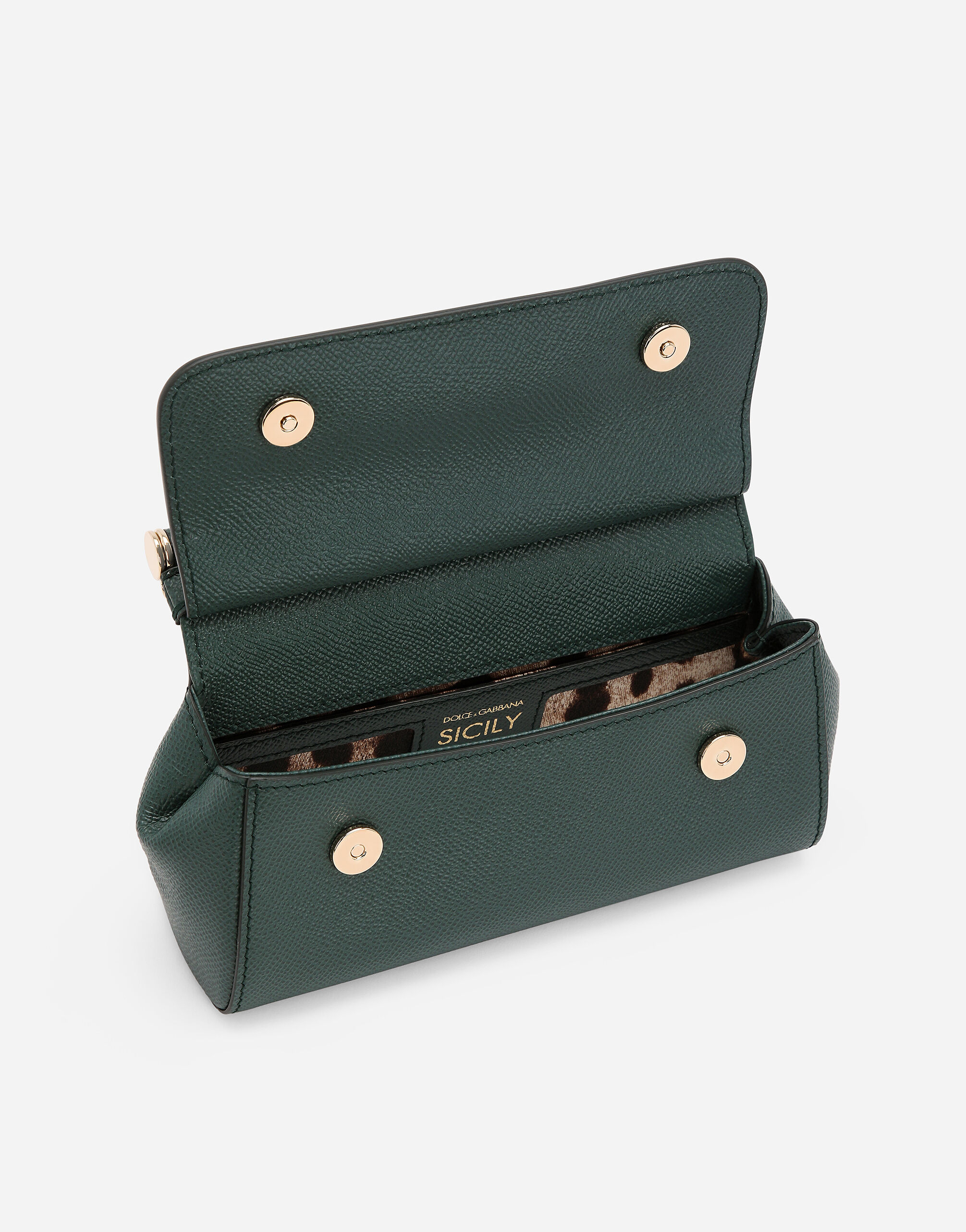 Small Sicily handbag in Green for Women Dolce Gabbana