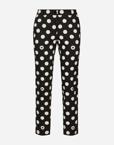 Dolce & Gabbana Baumwollhose Punkteprint Drucken FTC5VTFSFNQ