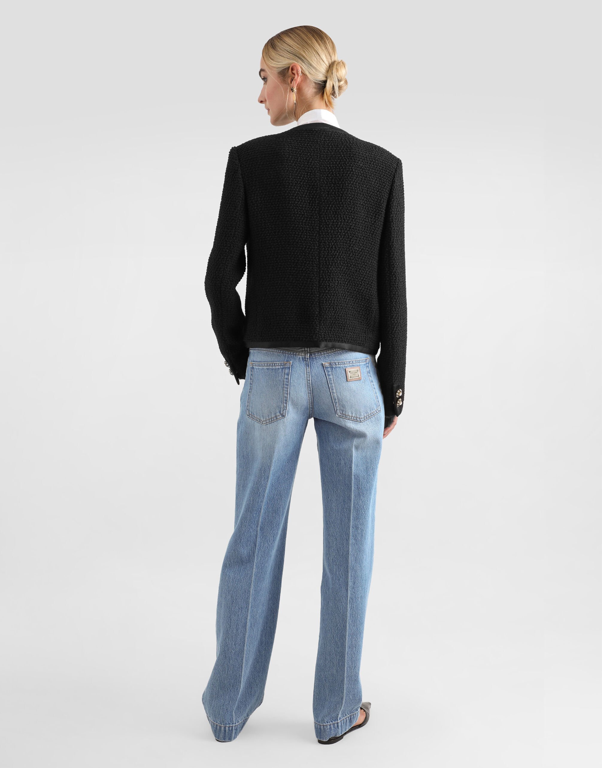Chiffon pussy-bow shirt in White for Women | Dolce&Gabbana® US