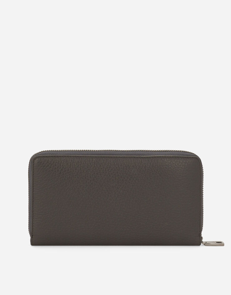 Dolce & Gabbana Portefeuille à contour zippé DG Logo Gris BP1672AT489