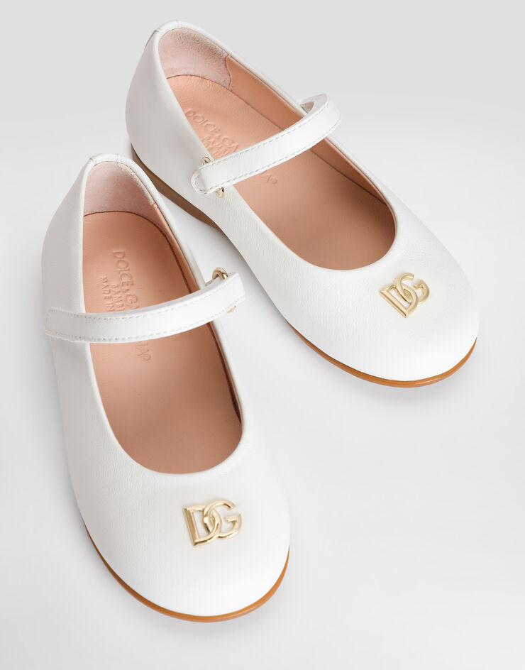Dolce & Gabbana Nappa leather ballet flats White D20114AB793