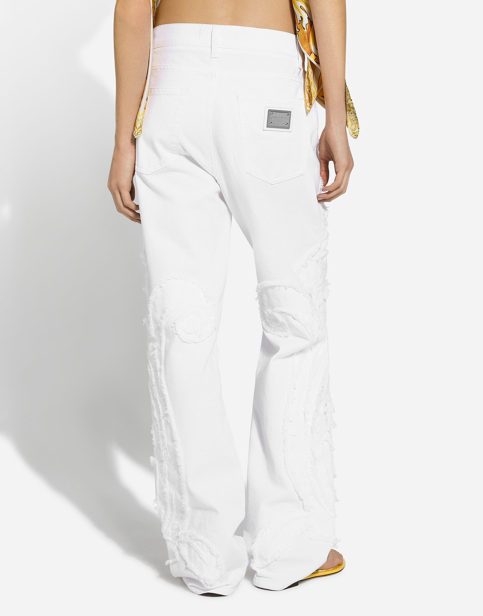 DOLCE & GABBANA 刺繍ホイフレントシンス FTCGNZG8LC6 S9001 Boyfriend jeans with embroidery in Multicolor for Women