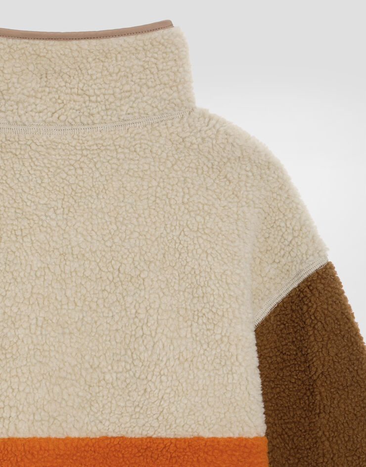 Dolce & Gabbana Faux teddy bear jacket Multicolor L4JB7VFUS4F