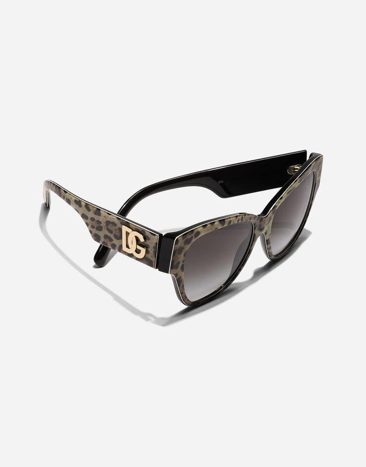 Dolce & Gabbana DG 徽标太阳镜 棕 VG4449VP88G