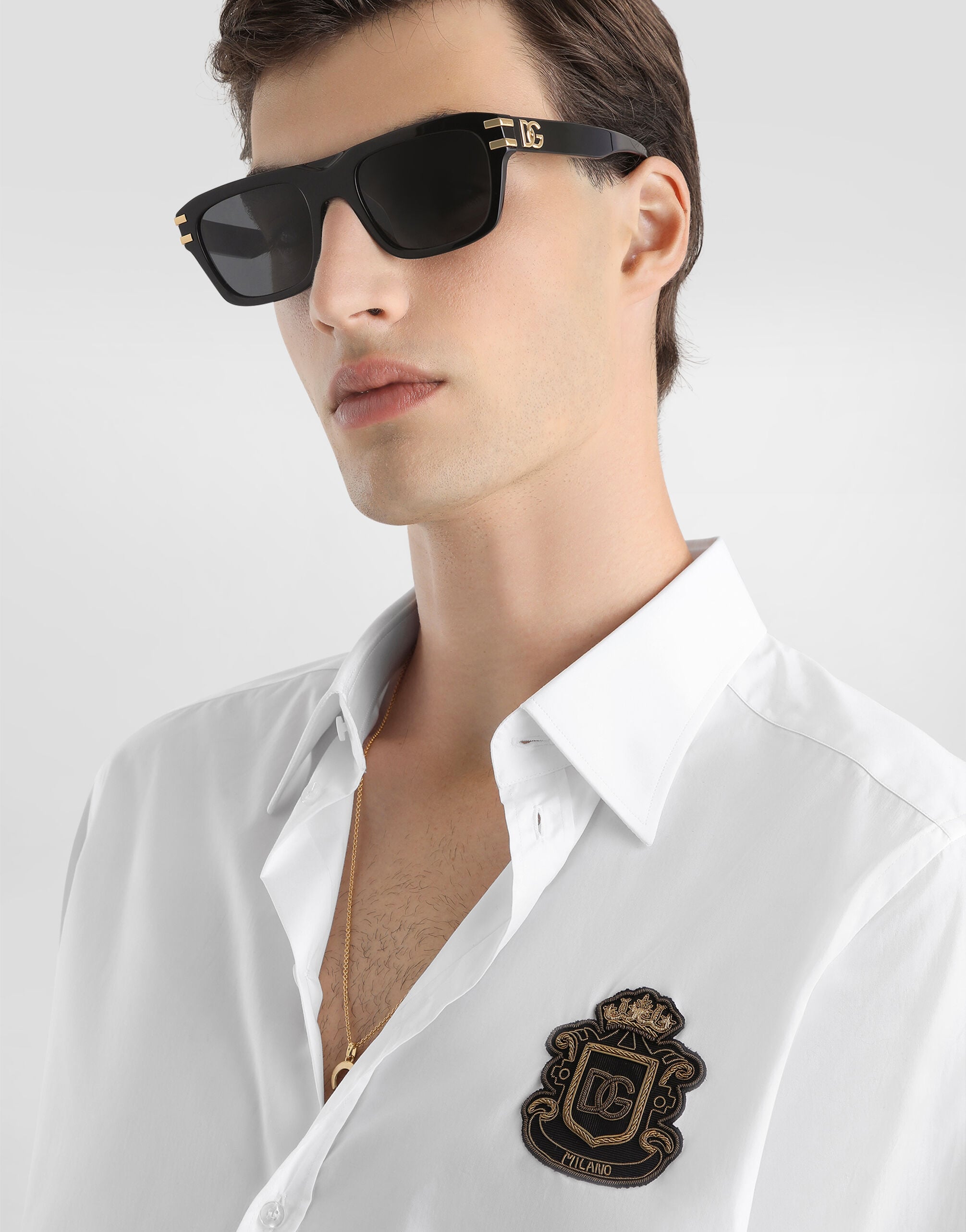 Cotton martini shirt in White for Men | Dolce&Gabbana® US