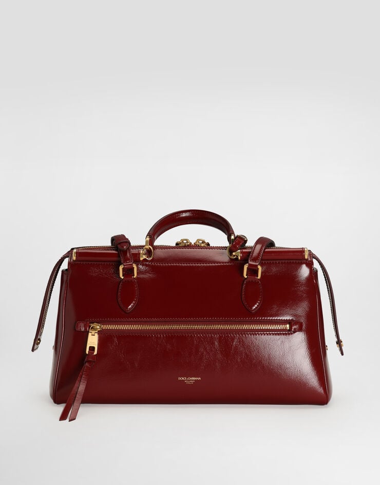 Dolce & Gabbana Medium Vittoria calfskin handbag Red BB7844AZ000