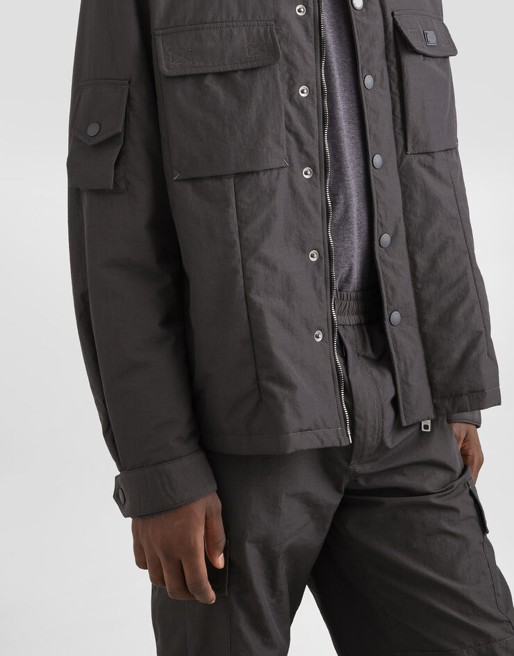 Dolce & Gabbana Technical fabric jacket with tag Grey G9BMITFUS28