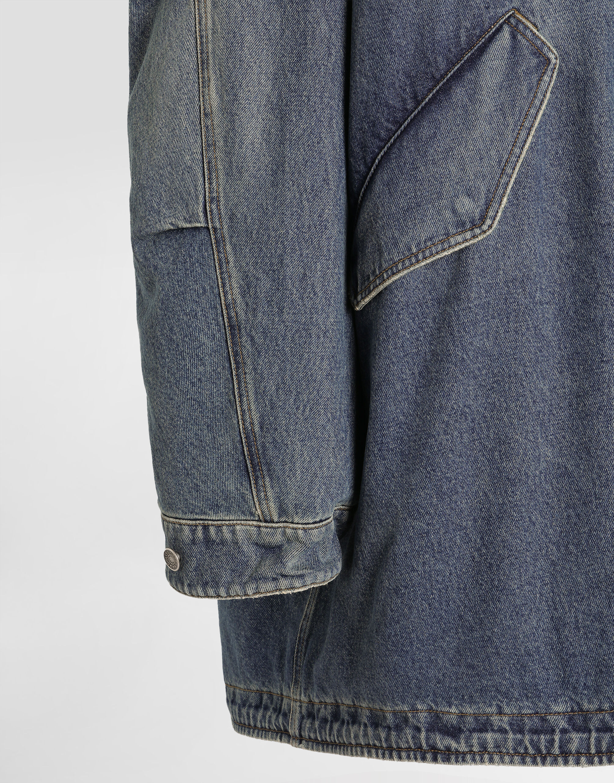 Padded denim jacket in Multicolor for Men | Dolce&Gabbana® US