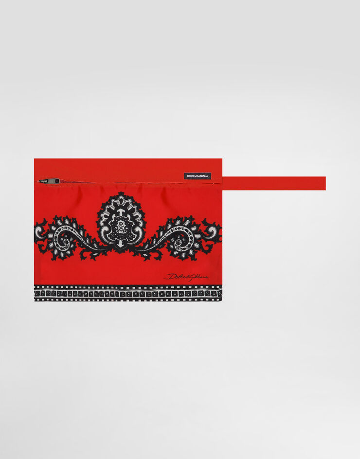 Dolce & Gabbana Bandana 印花短款平角沙滩裤 版画 M4F44TONR53