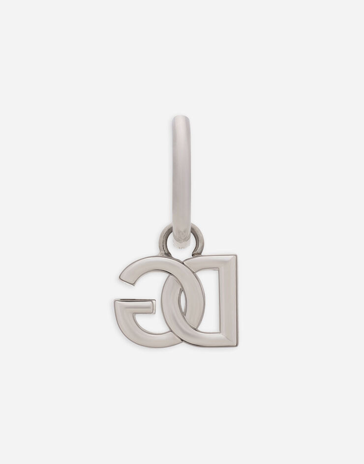 Dolce & Gabbana Непарная серьга с логотипом DG серебристый WEO5L2W1111