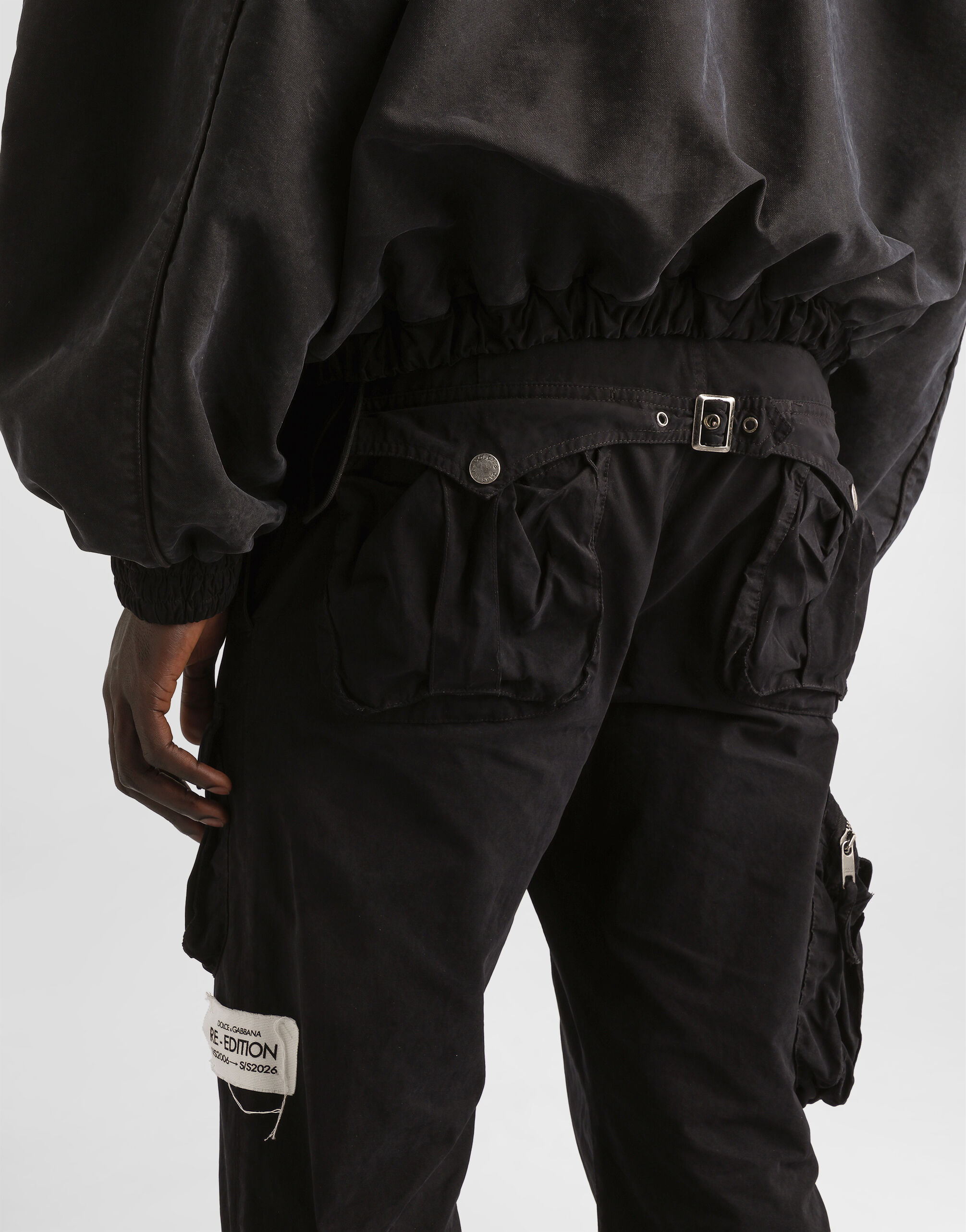 Waxed faille trousers in Black for Men | Dolce&Gabbana®