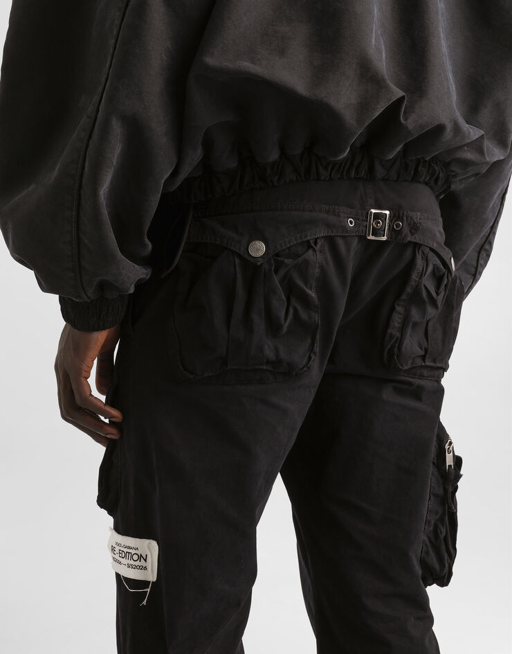 Dolce & Gabbana Waxed faille trousers Dolce & Gabbana Waxed faille trousers Black GV0QETHUMS8