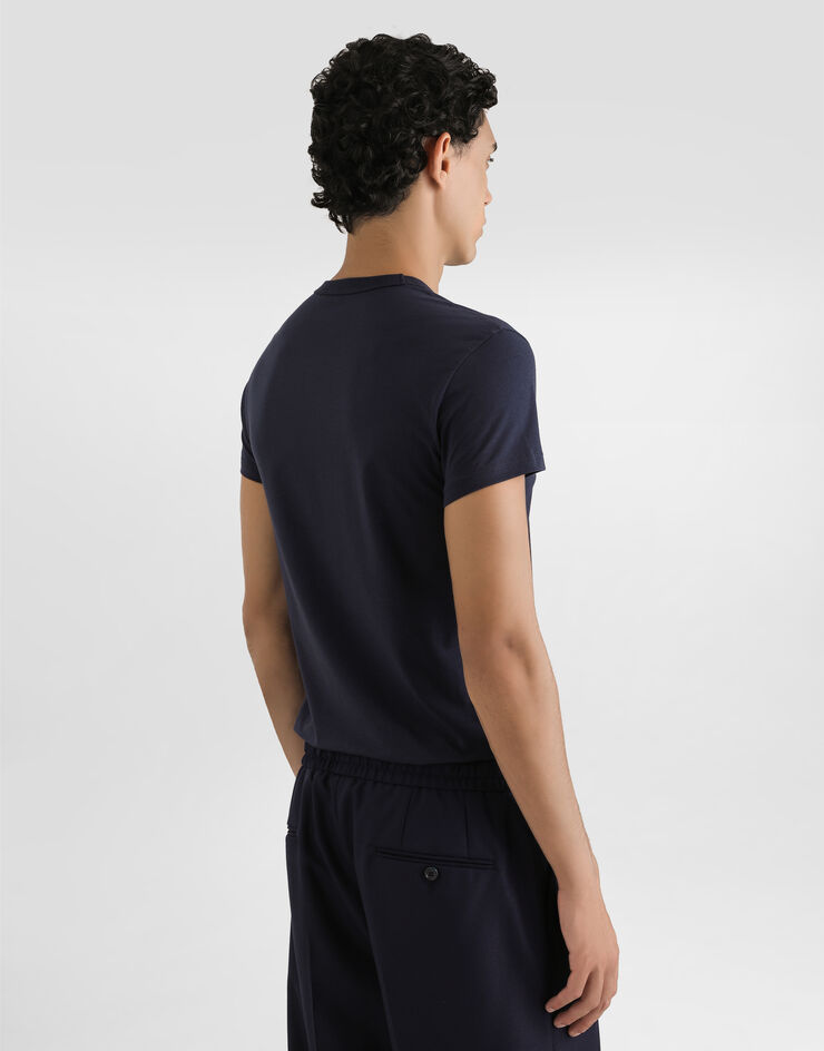 Dolce & Gabbana コットン Tシャツ Blue G8SX0ZG7PIY