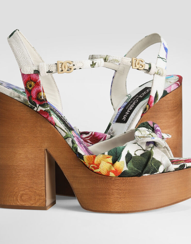 Dolce & Gabbana Jacquard platform sandals Print CZ0322A6P73