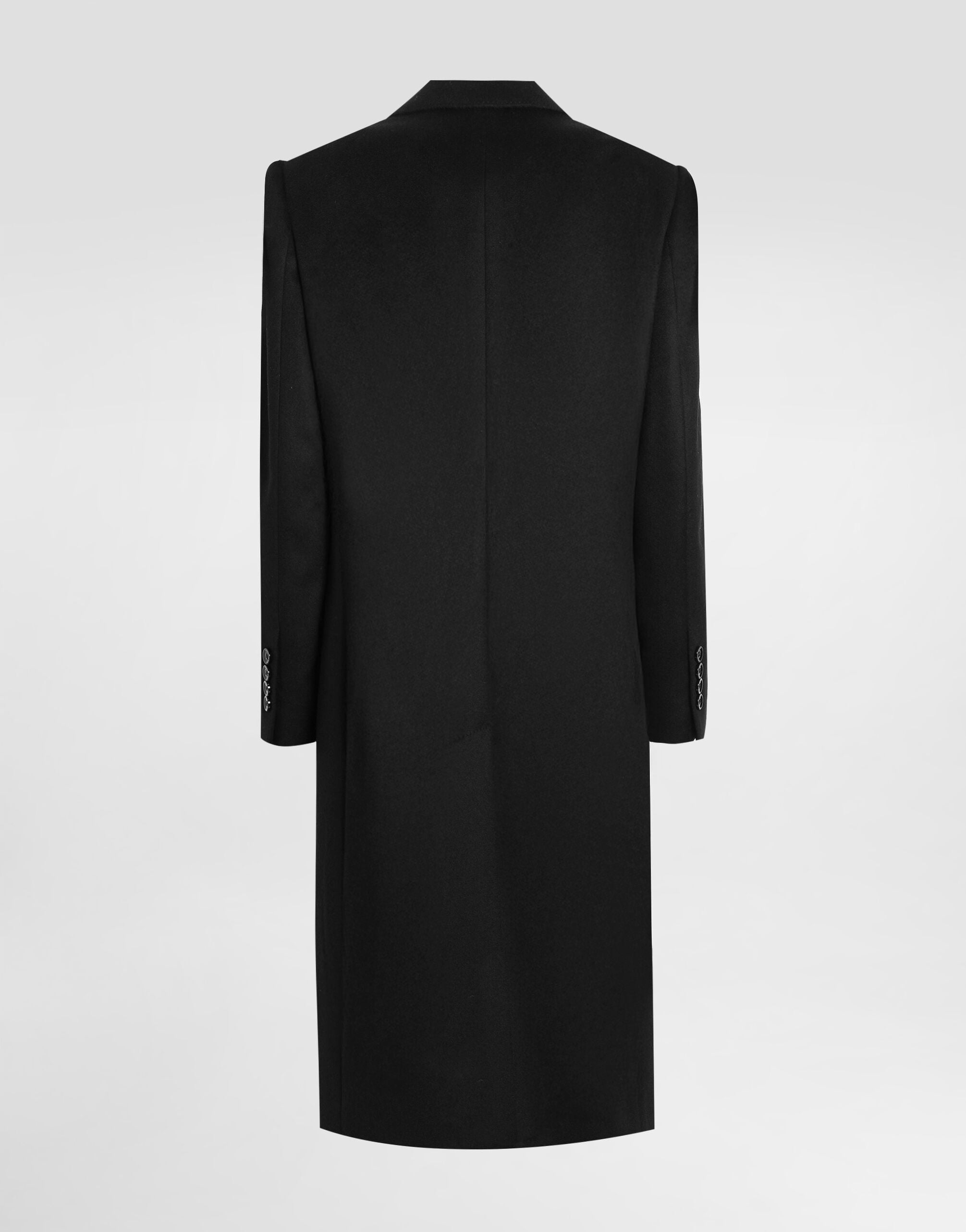 Blackのウィメンズ Single-breasted coat in bonded cloth