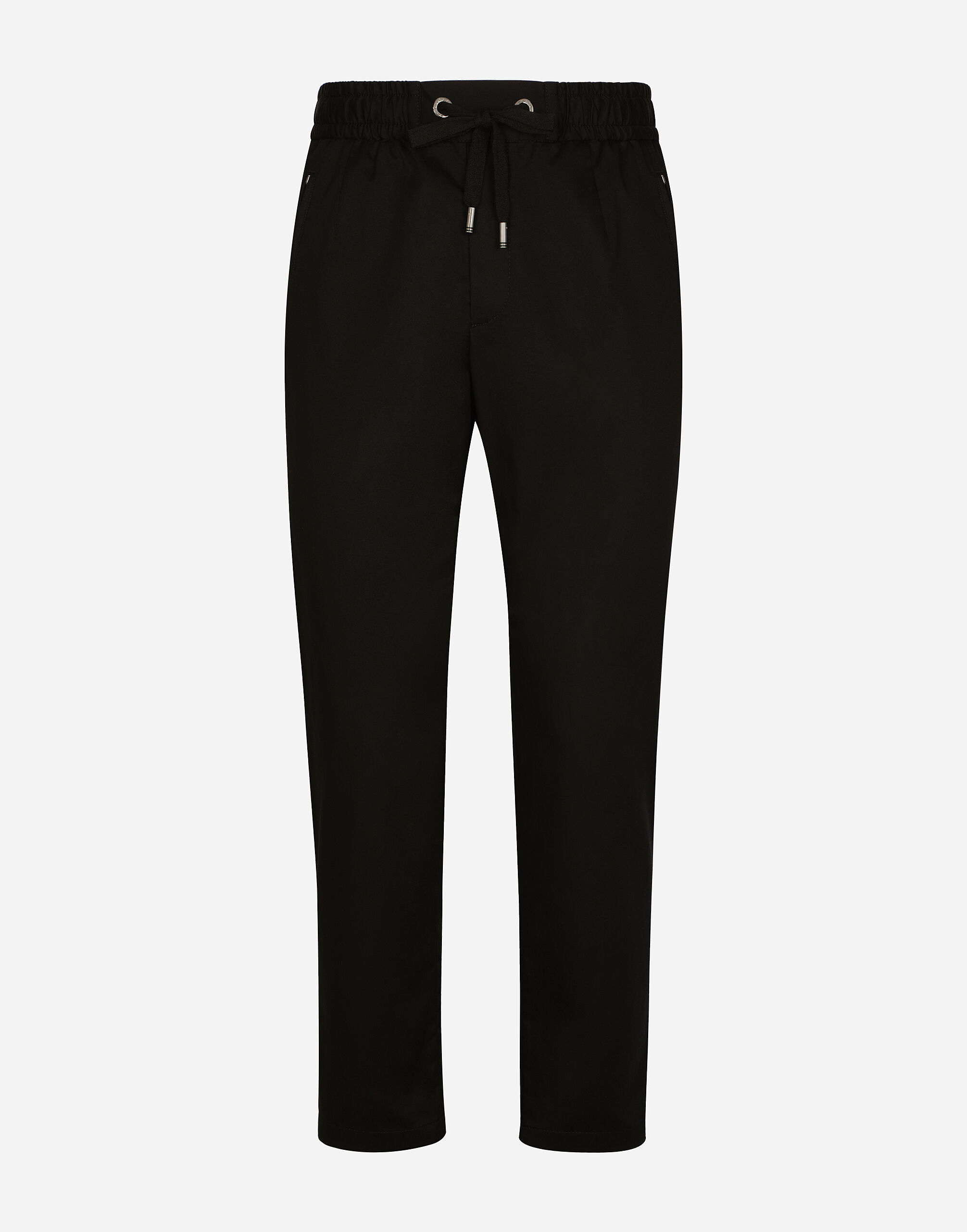 Dolce&Gabbana Stretch cotton jogging pants with tag Black G9ZY5LHULR0