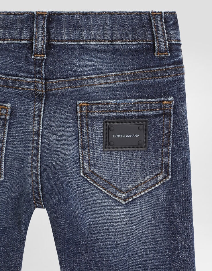Dolce & Gabbana Regular-fit dark blue wash stretch jeans Blue L11F98LD725