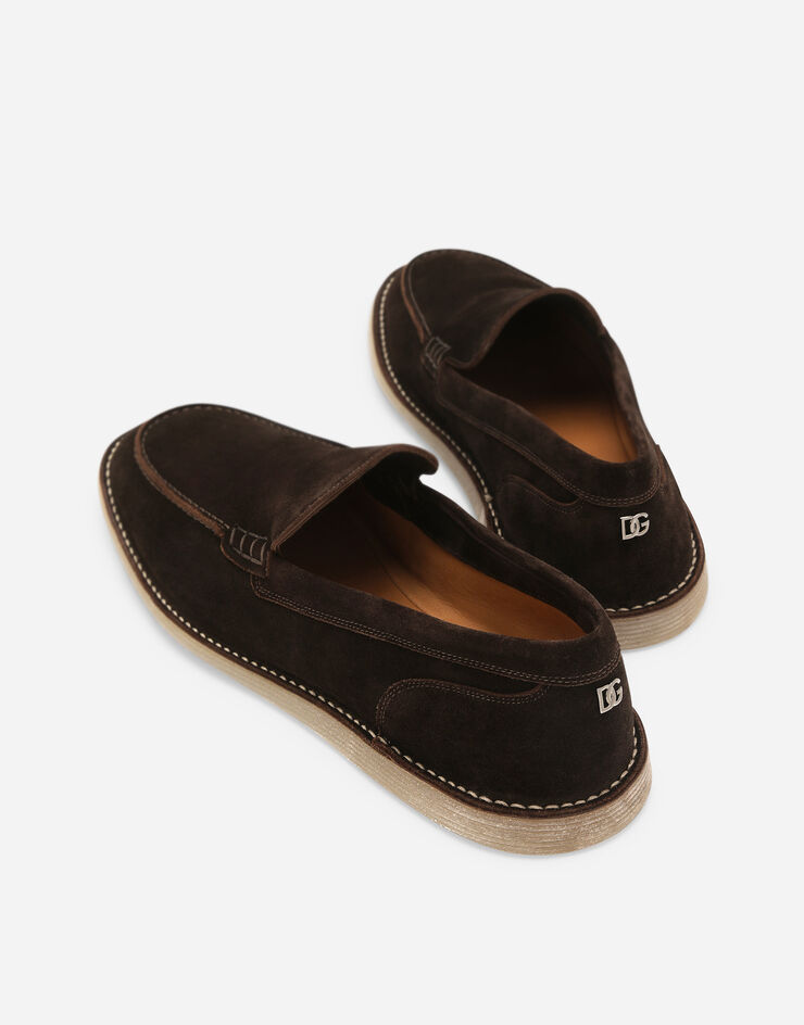 Dolce & Gabbana 스웨이드 로퍼 브라운 A50593AS707