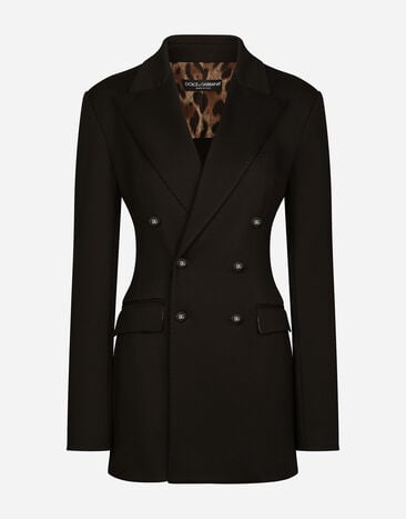 Dolce & Gabbana 米兰针织双排扣夹克 黑 F29RSTFUGPN