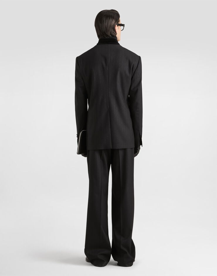 Dolce & Gabbana Sicilia double-breasted pinstripe wool jacket Dolce & Gabbana Sicilia double-breasted pinstripe wool jacket G2WQ7TFRBDS