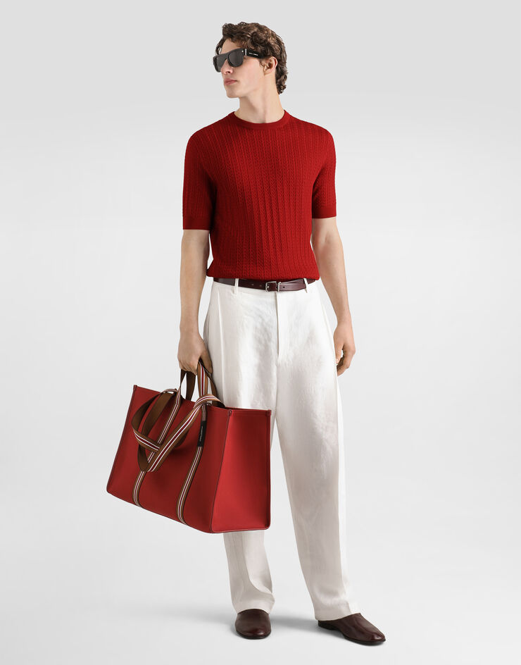 Dolce & Gabbana Linen trousers White GP1X1TFU4MN