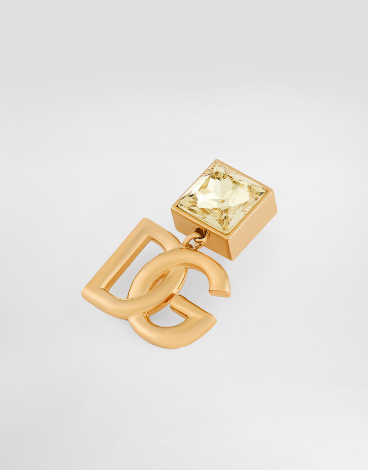 Dolce & Gabbana Earrings with DG logo and rhinestones Gold WER2H1W1111