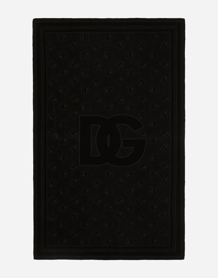 Dolce & Gabbana 115x186 DG Monogram 沙滩巾 黑 M0A12TONO10