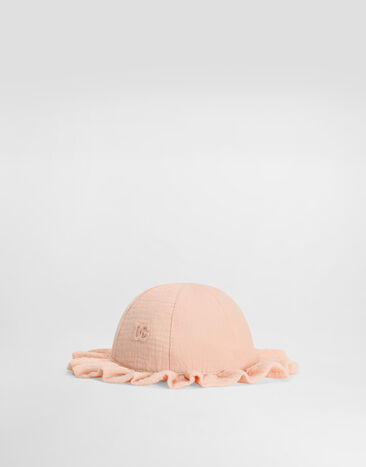 Dolce & Gabbana Cotton gauze bucket hat Pink LN5H77FU5YU