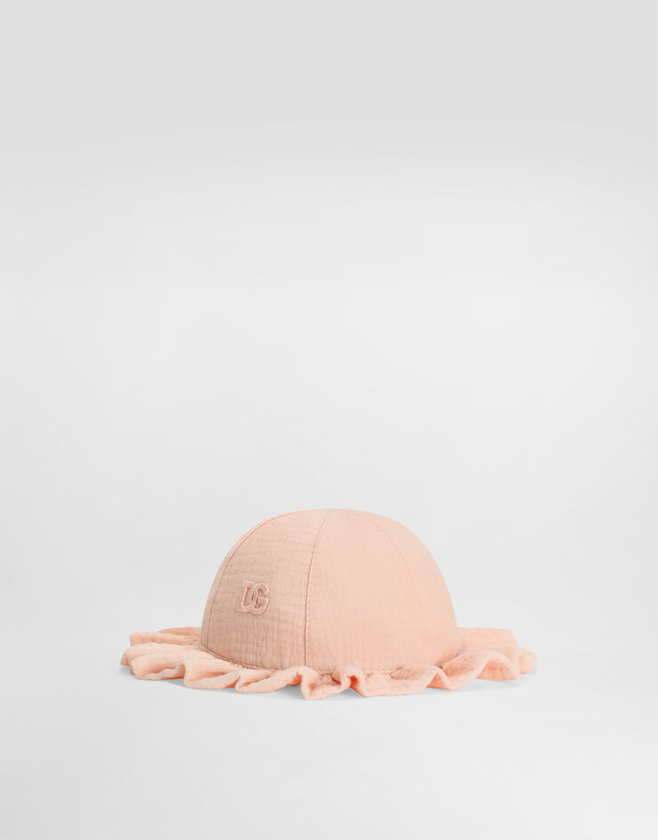 Dolce & Gabbana Cotton gauze bucket hat Pink LN5H77FU5YU