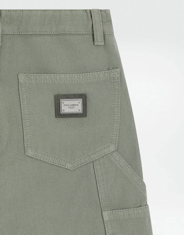 Dolce & Gabbana Canvas bermuda shorts Green L44Q04LY104